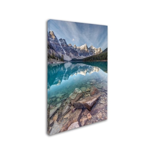 Pierre Leclerc 'Iconic Moraine Lake' Canvas Art,16x24